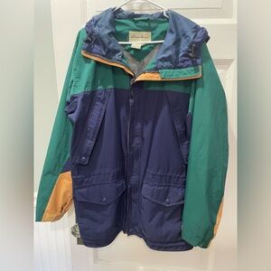 Vintage Eddie Bauer Men's Color-block Gore Tex Windbreaker Jacket, Large